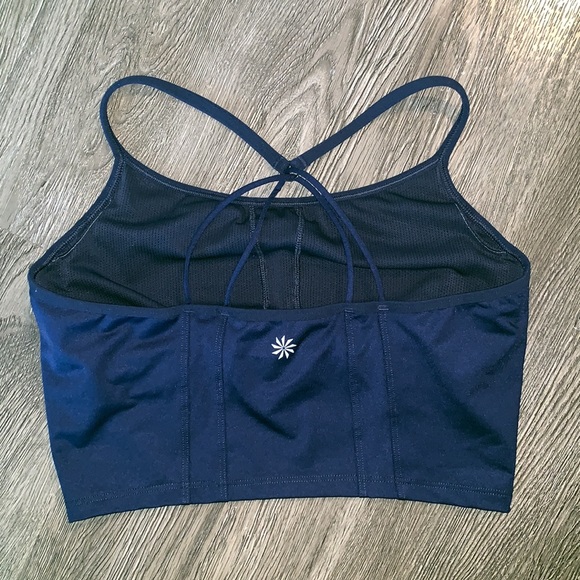 EUC Navy Blue Athleta Crop Top - Picture 2 of 3